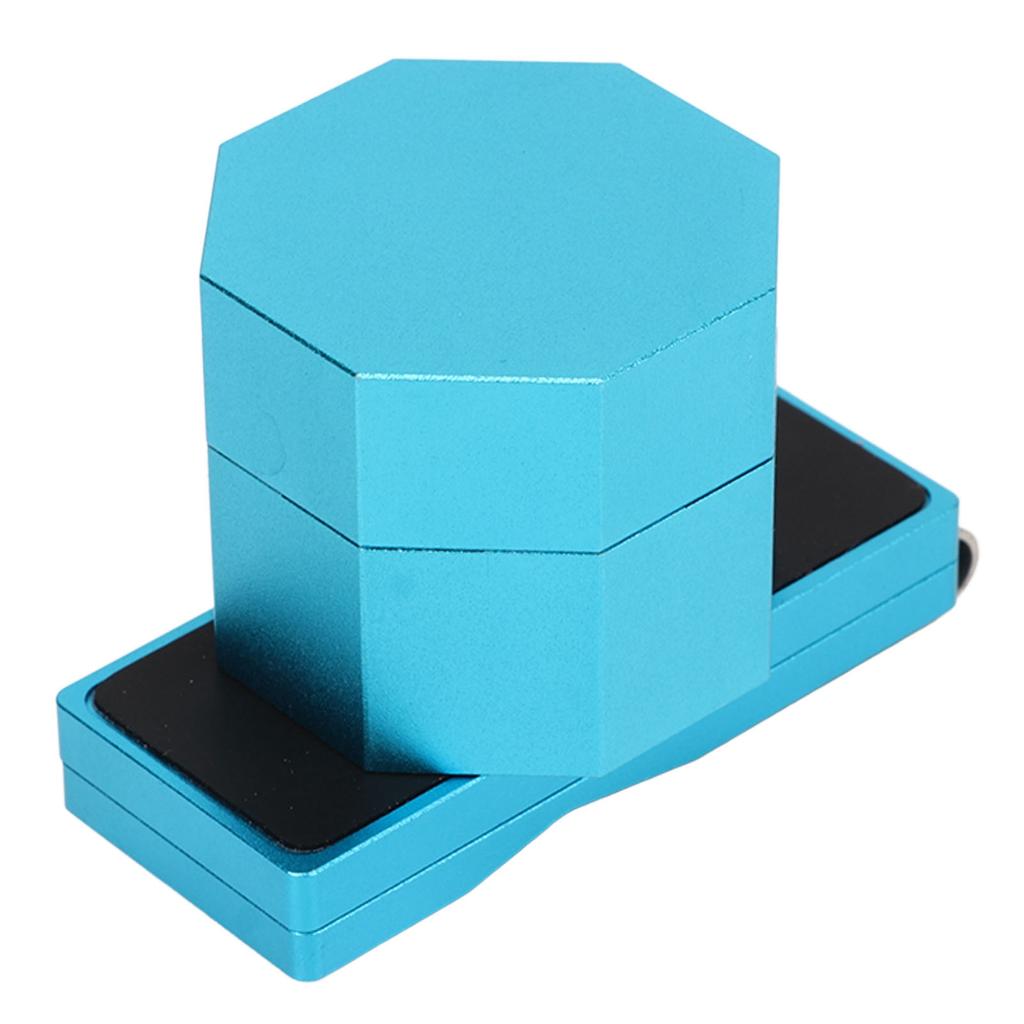 Billiards Octagonal Chalk Case Set Magnetic Billiard Cue Chalk Box Holder with Silent Fixed Clip