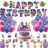 Kit de décorations pour fête d'anniversaire Mario, Toppers de gâteau, Ballons, Bannière, Décor de scène, Fournitures de fête sur le thème du jeu pour enfants