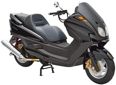 Aoshima Bunka Kyozaisha The Bike Series Yamaha SG03J Majesty C 2006 Plastic Model with Custom Parts 1/12 No.27