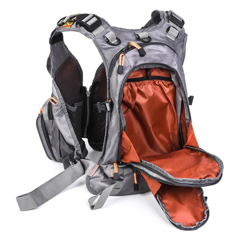 D77 Many Pockets 3D Vest Factory Direct Sale Fly Fishing Vest With Backpack