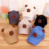 Thin Children Baseball Hat Cotton Baby Sunscreen Hat Fashion Capybara Peaked Cap  Sun Visor