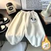 Children's Fleece Pants, Autumn and Winter Baby's Thickened Warm Casual Sports Pants, Outer Wear Long Pants
