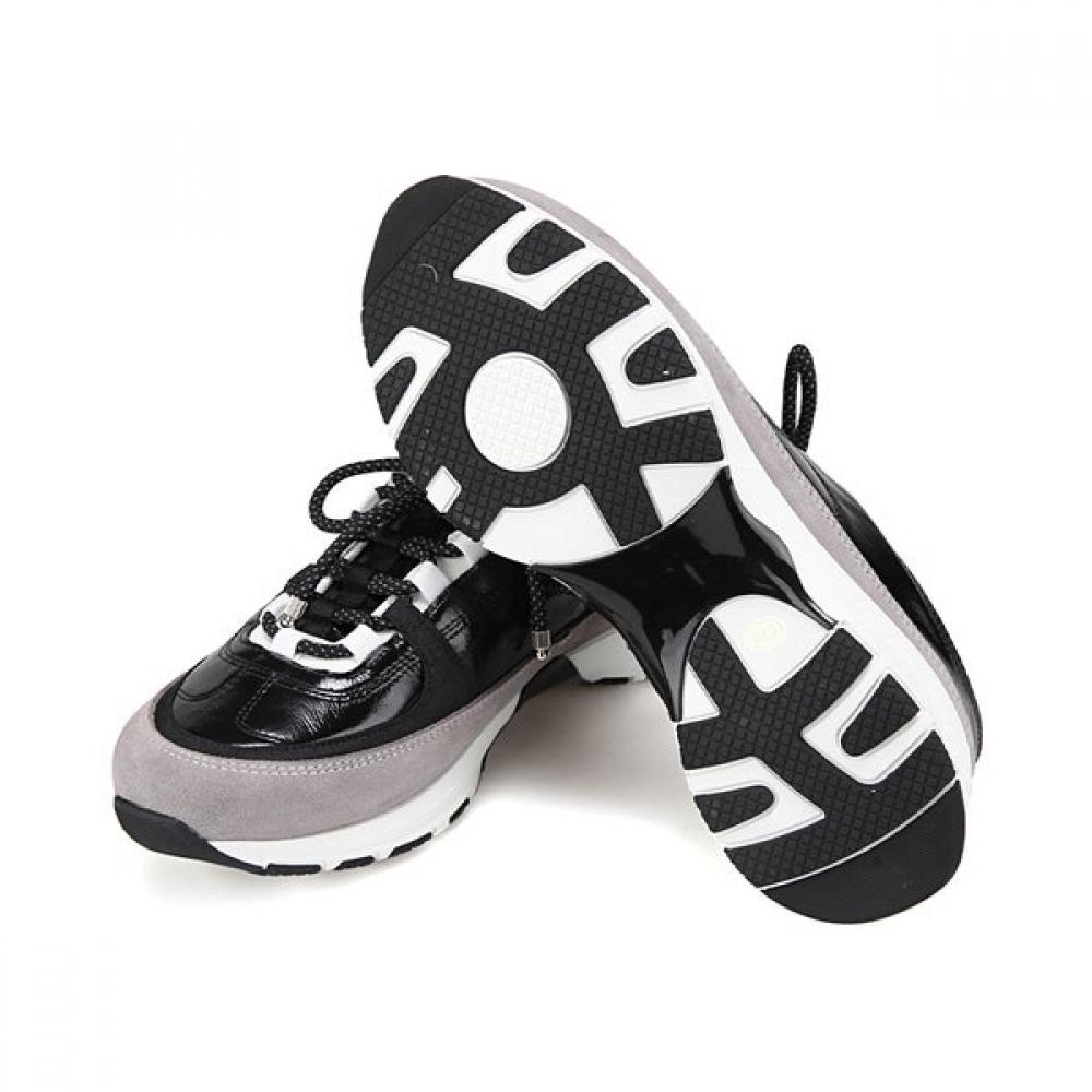 Barbara Cowhide Combi CaSual Women S SneakerS 4.5cm Bbj162bk