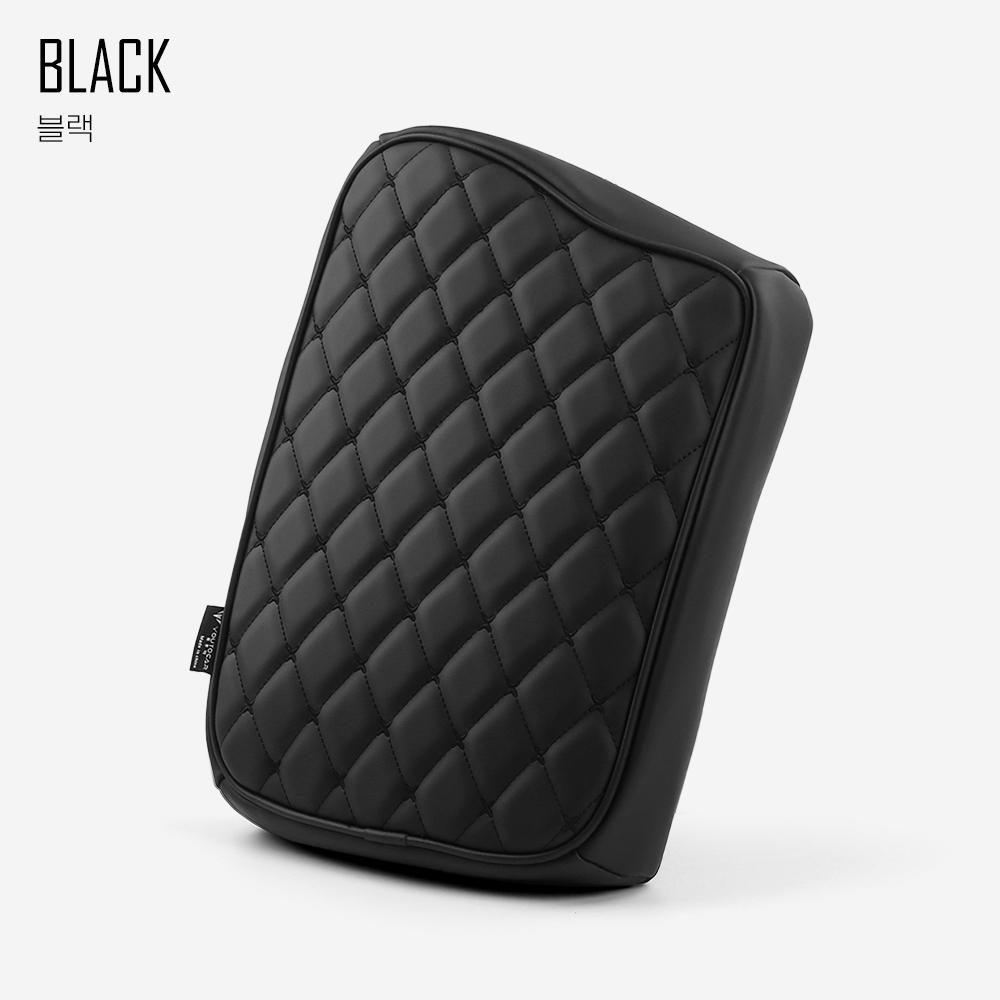 Car Interior Accessories Centre Console Armrest Box Pad & Protective Cover Black Leather Material For Hyundai Palisade -2025