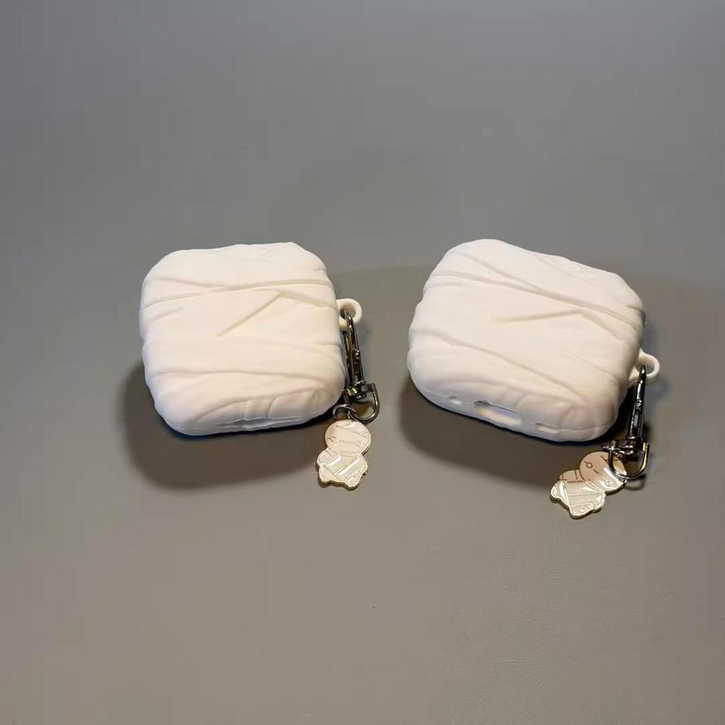 Creative Mummy Silicone Case for AirPods 4th & 3rd Gen, Pro3 Protective Earphone Cover