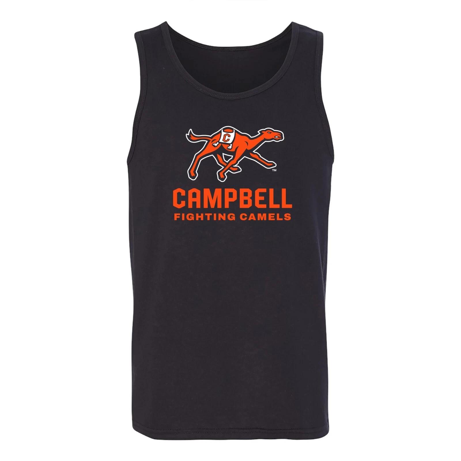 Campbell University Fighting Camels Primary Logo Sports Team Tank Top - Black 4XL