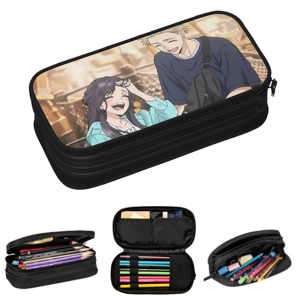 The Fragrant Flower Blooms With Dignity Anime Pencil Cases for Students Gifts Pen Box Pencil Bag Large Storage Pencil Pouch
