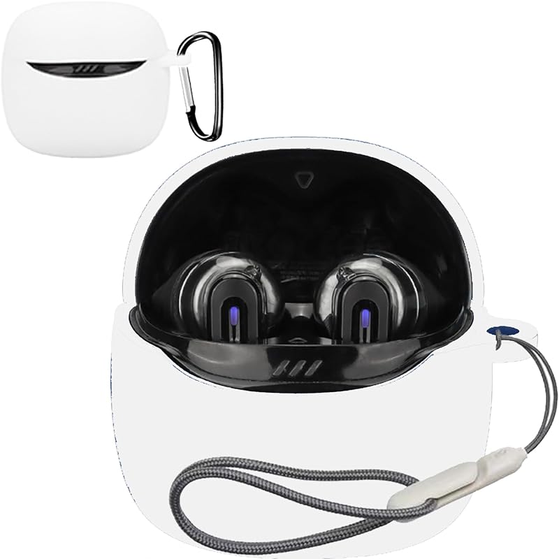 

For JBL TUNE FLEX 2 case Cover [HNWEIWEI] for silicon storage case convenience With carabiner trip lightweight protective cover Scratch prevention
