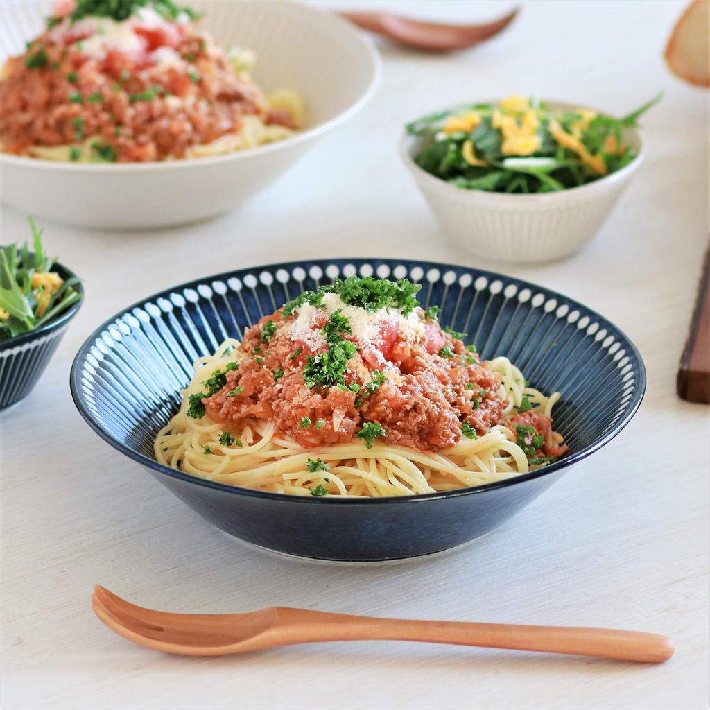 Minoru Pottery Mino Ware Albee 225 Tiefer Teller, Beige