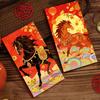 6 Pcs Envelopes Year of The Horse Chinese New Year Red Hong Bao Spring Lucky Pockets
