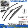 3PCS For Chevrolet Orlando 2011-2018 24" + 19"+ 10" Front Rear Wiper Blades Windshield Windscreen Window Cutter Accessories