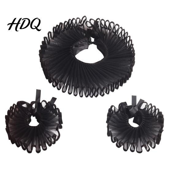 Adjustable Neck And Wrist Ruffle Set Vintage Ruffled Collar Set Victorian Lace Fake with Matching Gothic Lolita Cosplay Outfit Props Cuffs