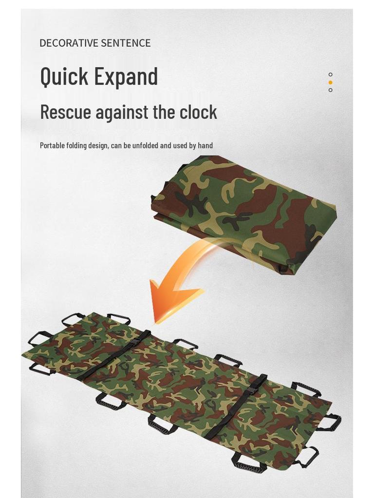 Soft Stretcher for Emergency Field Rescue and Transfer