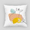 Abstract Art Fruit Leaf Pillowcase Nordic Style  Modern Home Living Room