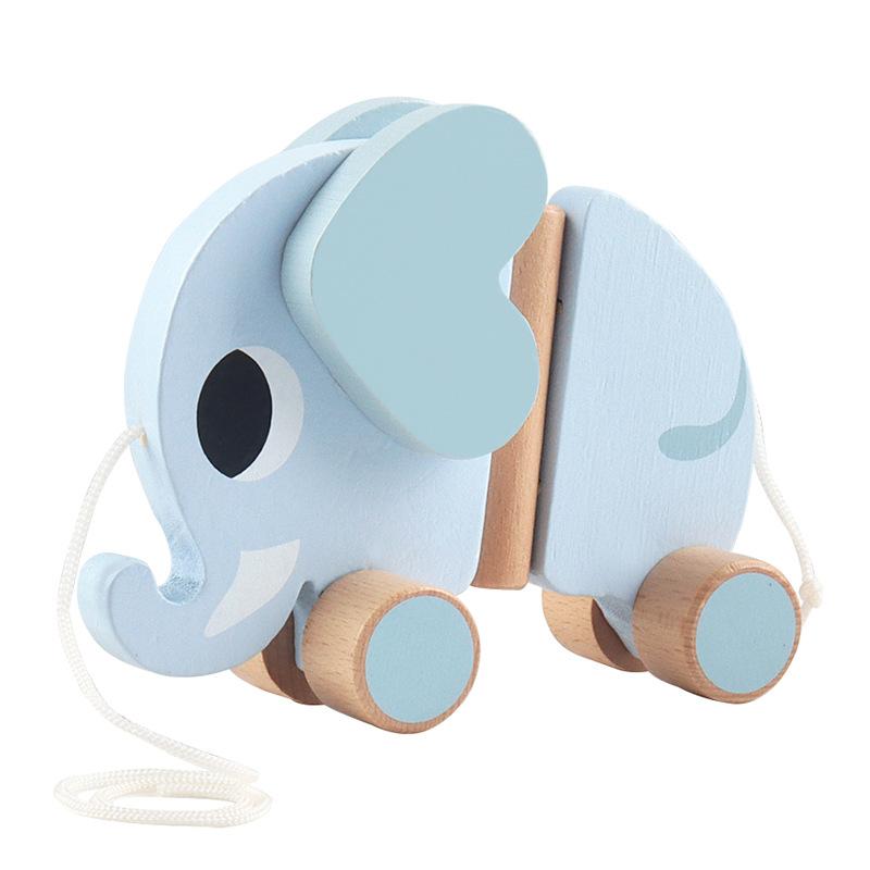 Baby Drag Music Baby Walker Walking Children Brain Intelligence Early Education Cute Animal Push-pull Parent-child Toy