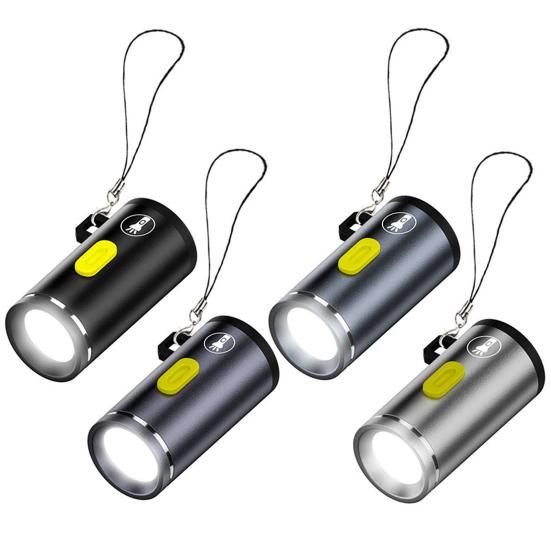 Outdoor Mini Flashlight USB Rechargeable High Lumens Aluminum Alloy Ultra