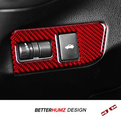 Für Subaru BRZ/Toyota GR86 2013-2020 Kohlefaser Heckklappenschalter Knopf Panel Verkleidung Aufkleber Auto Innenraum Tuning Zubehör