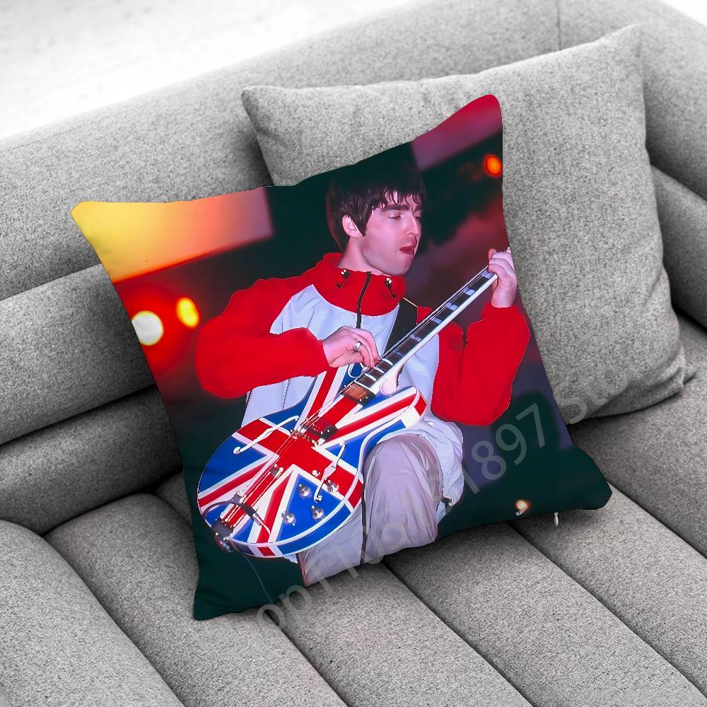 Federa per Cuscino Decorativa L-Liam Gallagher O-Oasis Definitely Maybe per 50cm 40cm 55cm 45*45cm 30cm Quadrata Federa per Cuscino da Camera da Letto