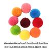 300pcs Fluffy Pom Poms Pet Cat Toys DIY Felt Craft Handmade Sewing Tool Home Decor for Hair Doll Greeting Cards Accessories XJM