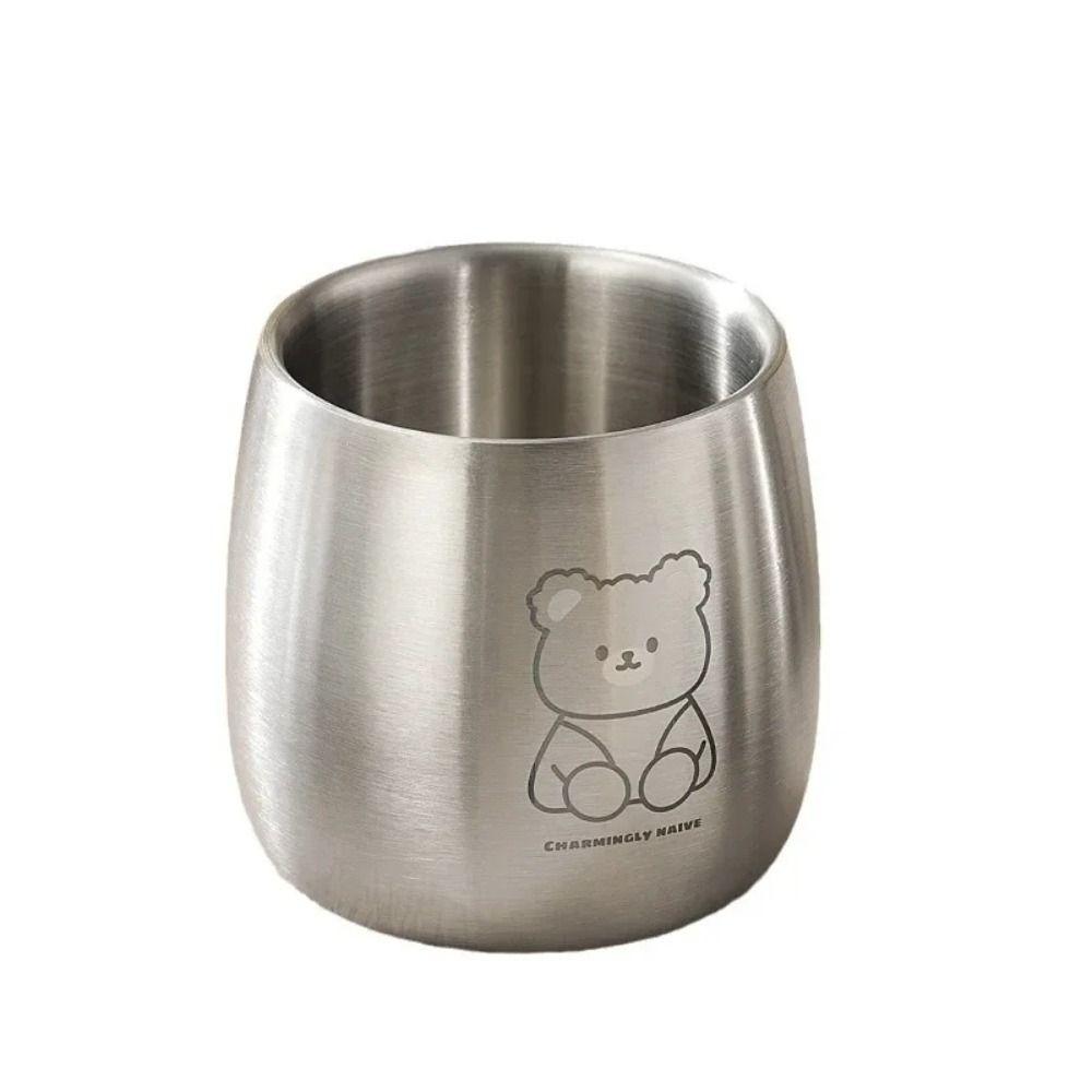 Cute Pattern Children Water Cup 304 Stainless Steel Kindergarten Milk Cup Coffee Mug  Adult
