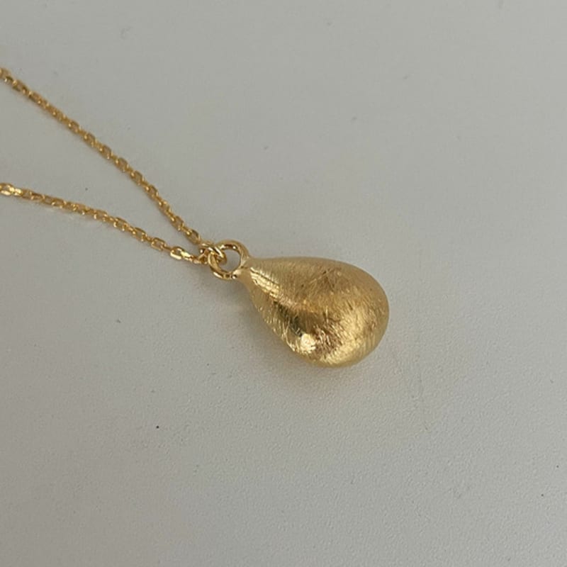 oar Raindrop Long Necklace [18kGold Plated]