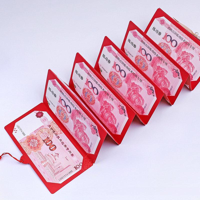 New 6/10 Slots Bowknot Folding Red Packets 2026 CNY Cash Gift Bag Valentine's Day Birthday Wedding Spring Festival Red Envelope