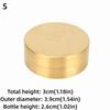 Durable S/M/L Brass Sealed Box Round Shape With Lid Water Proof Container Mini Brass Pill Box Pill Organization