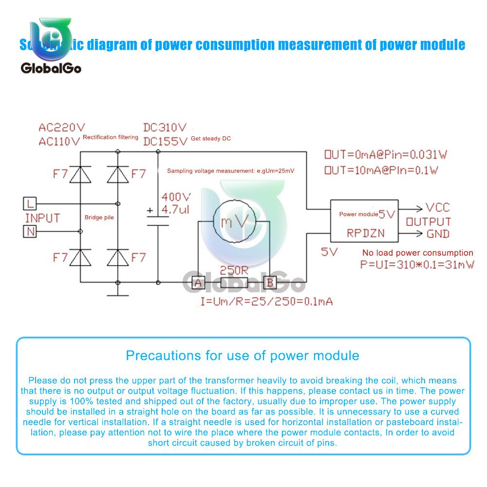 AC-DC 5V 700mA 1000mA 2000mA Precision Buck Converter AC 70-270V To 5V DC Step Down Transformer Power Supply Board Module