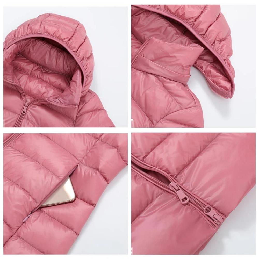 Hat Detachable Thick Long Down Jacket Women Winter Ultra Light Down Jacket Women With Hooded Down Coat