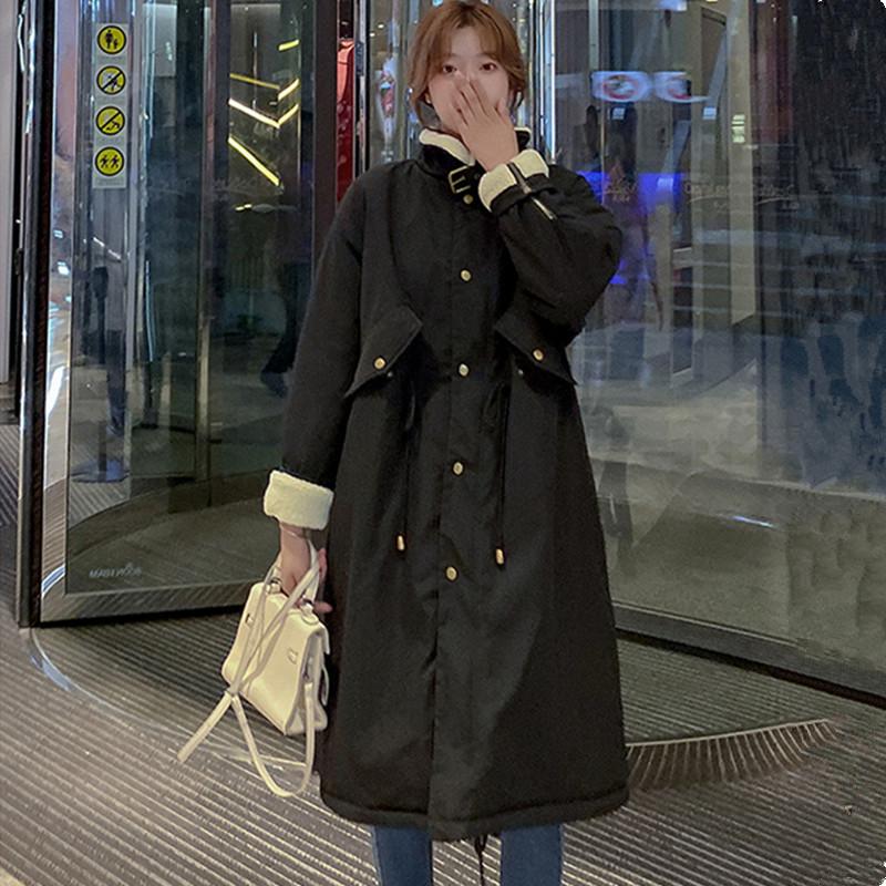 Winter Jacket Women Coats Parka Casual Outwear Military Hooded Coat Woman Clothes Lamb Wool Jacket