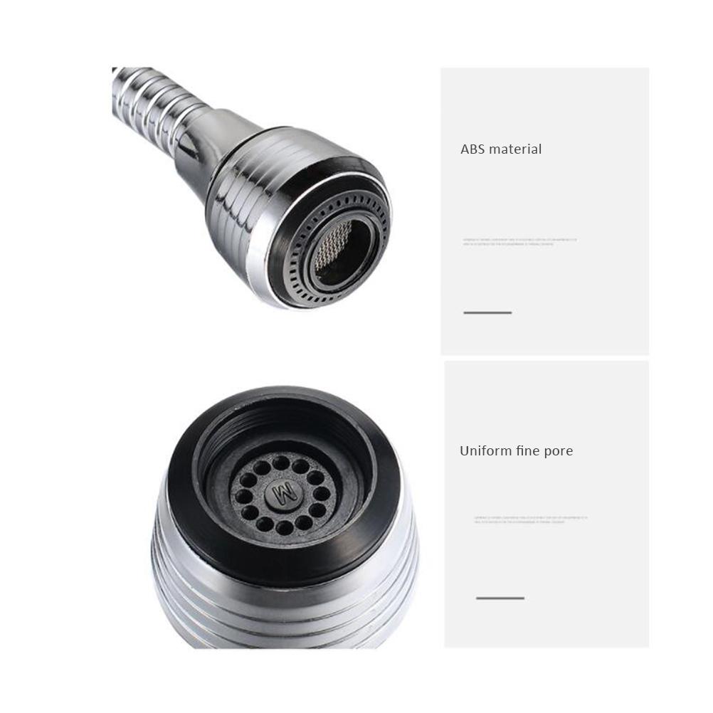 360 Grad Drehbarer Wasserhahn Hahn Düse Filter Adapter Wassersparender Filter Sprüher für Badezimmer