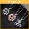 Elegant Long Crystal Rose Flower Sweater Necklace For Women With Stylish Floral Design
