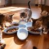 Six-Grid Petal Anti-Gobble Cat & Puppy Feeder Bowl - Non-Tip Design
