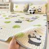 New Cartoon Comic Latex Summer Mat Washable Fresh Baby Ice Silk Summer Mat Child Air Conditioner Soft Seat