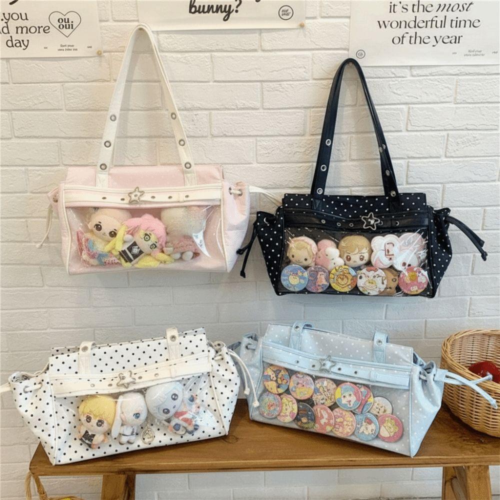Star Polka Dot Itabag Harajuku Anime Tote Bag Portable JK Uniform Handbag Girl