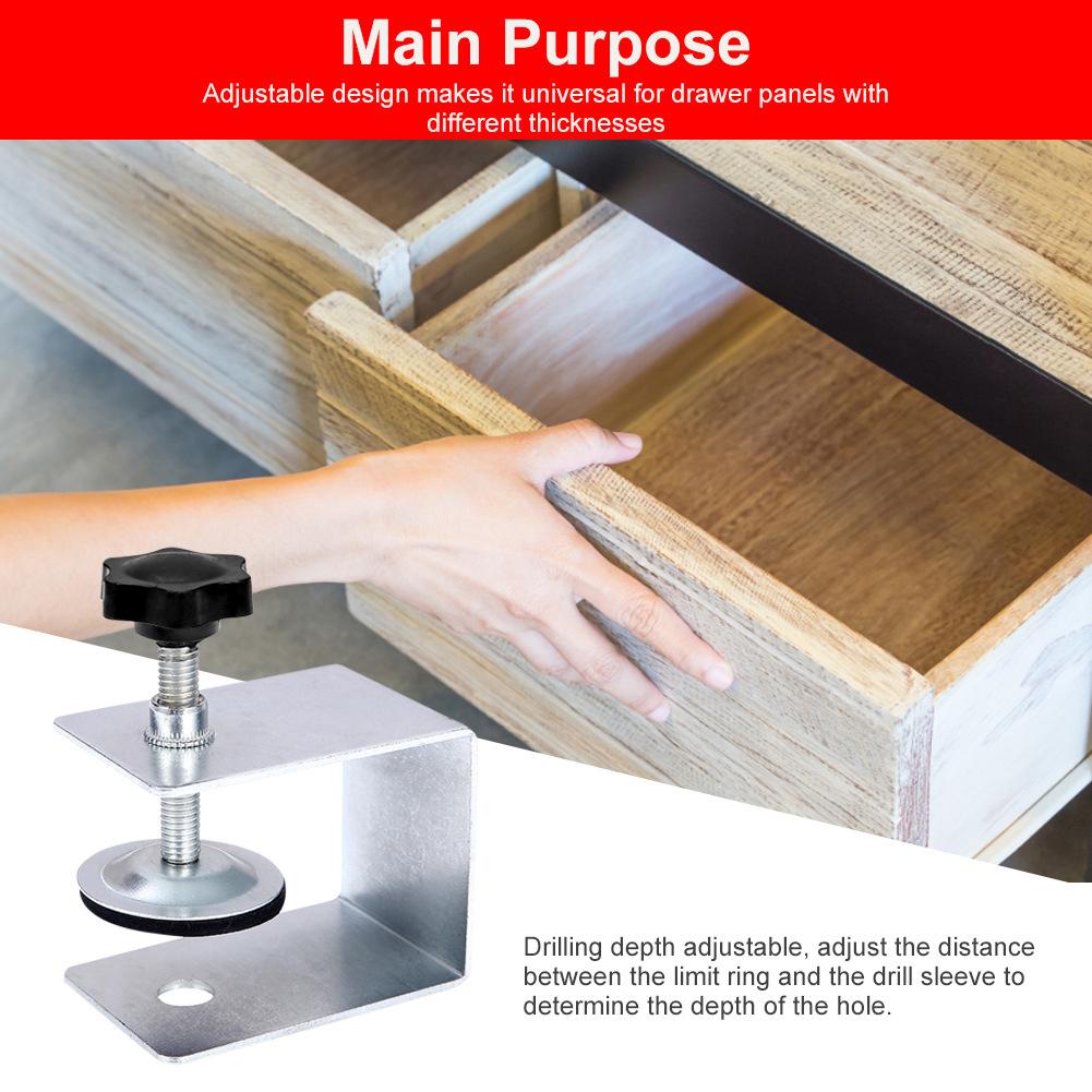 1/2pcs Drawer Front Mounting Clamp Stainless Steel G-shaped Drawer Panel Mounter Clip Hardware  DIY Woodworking Tools