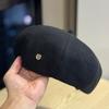 Autumn Woolen Beret Women's Face Revealing Small Versatile Casual Painter Hat Retro British Style Newsboy Hat