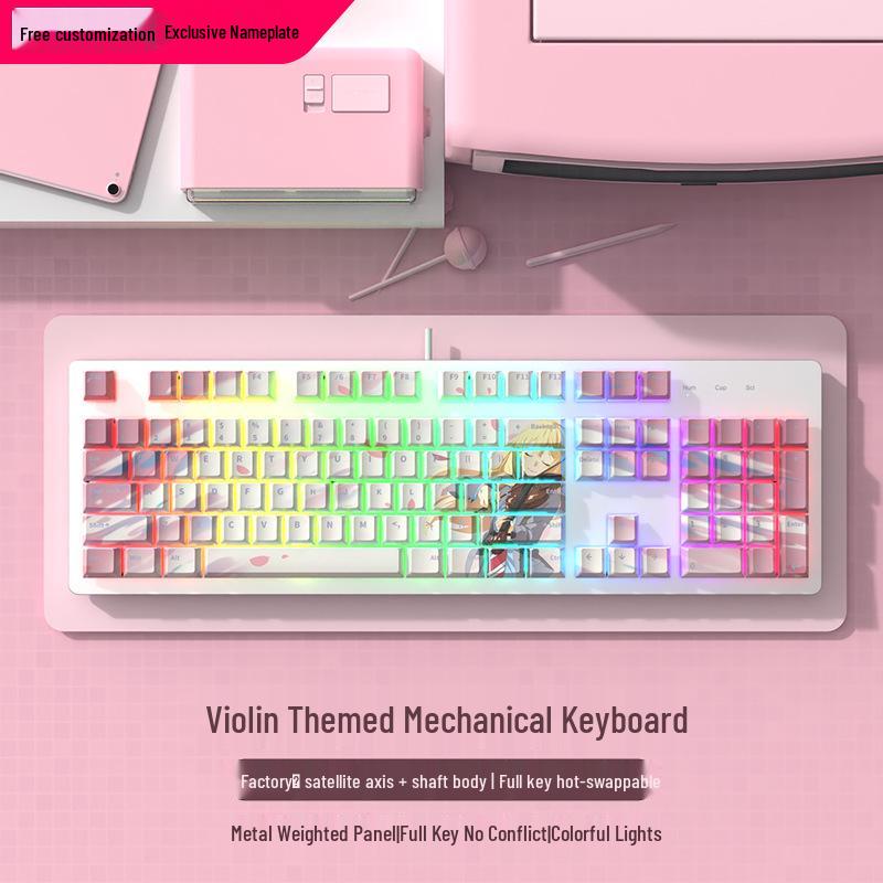 Silent Blue Switch Gaming Mechanical Keyboard - High-Performance Esports & Office Use, Stylish, Cost-Effective