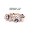 Latest Stylish Rose Gold Austrian Crystal Bracelet For Women And Girls