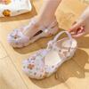 Summer Anti-Slip Half Toe Sandals for Women: Soft Sole Thick Base Slippers for Nurses, Pregnant Women, and Outdoor Wear