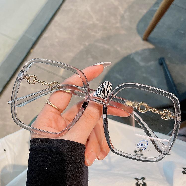 Fashion Square Glasses Frame Women Oversized Optical Transparent Spectacle Frames Vintage Eyewear Decoration Glasses Eyeglass