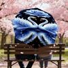1pc Swan Love Automatic Open/Close Umbrella Compact Folding Umbrella with 8-Rib Shaft for Women/Men, Portable Travel Umbrella,1192S