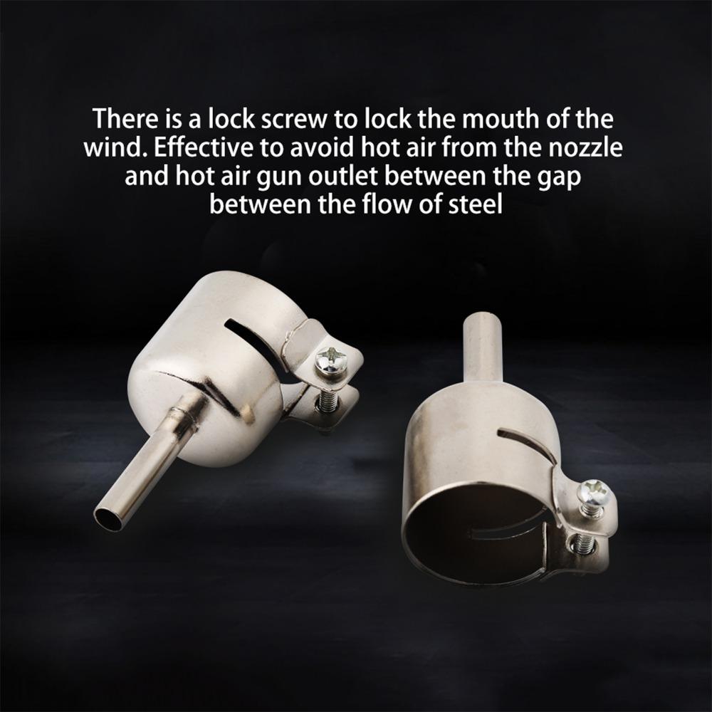 8 Stück 3/4/5/6/7/8/10/12mm Heißluftföhn Düsen-Kit / Düsensatz für Serie 850 Station Edelstahl Löt-Reparaturwerkzeuge