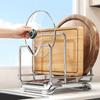 Anti-slip Multi-layer Pot Lid Rack Stable Pot Lid Storage Rack Pot Cover Shelf  Pantry