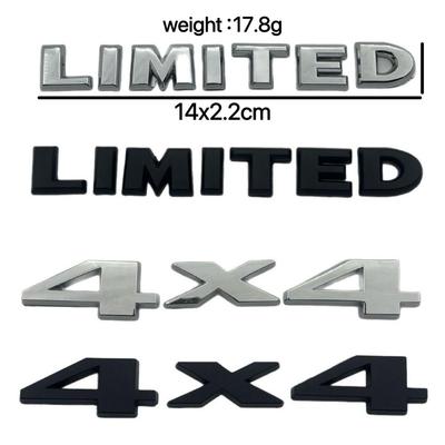 Wrangler Compass 4x4 Arazi Metal Amblemli Çıkartma - SINIRLI Dört Çeker Gövde Dekoru