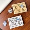 Süßer Chiikawa Hachiware Usagi 2-in-1 Premium Echter Leder Kartenhalter Ausweisfenster Süß Kawaii Anime Cartoon Feiertagsgeschenke Spielzeug