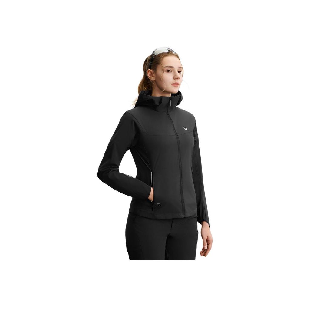 New FILA AthleticsEXPLORER SS25 Jacket Women's Pitch Black BK A11W527704F-BK