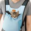 Portable Breathable Pet Chest Shoulder Bag Adjustable Double Shoulder Dog Walking Bag Foldable Cycling Pet Backpack Travel