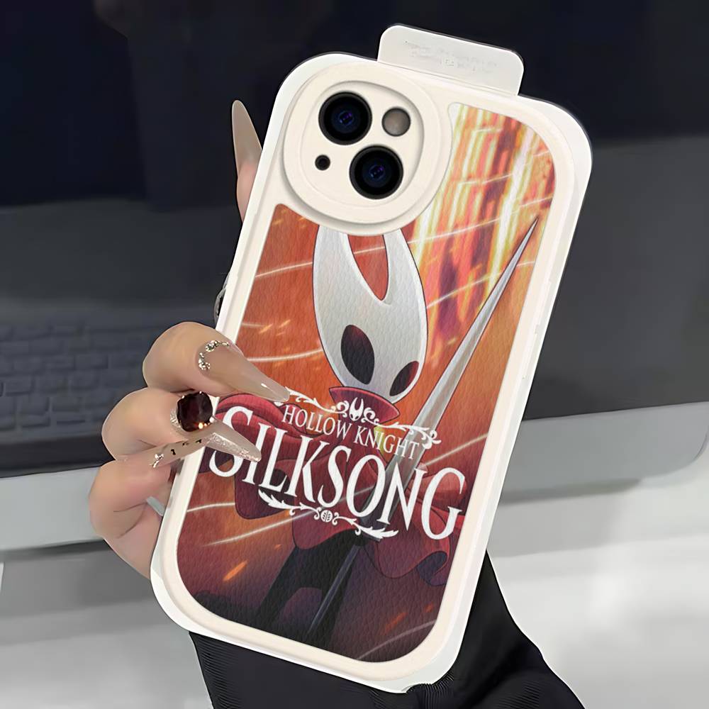 Game H-Hollow K-Knight S-Silksong Phone Case For IPhone 11 12 13 14 15 16 Pro Max Plus Leather Cover