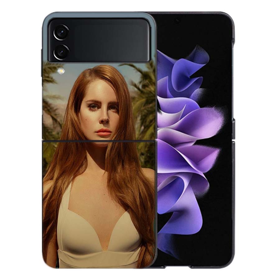 Singer Lana D-Del Rey Phone Case For Samsung Z Flip 6 7 5G Galaxy Z Flip 5 4 3 5G Cases Shockproof Hard Cover TPU